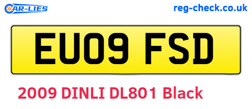 EU09FSD are the vehicle registration plates.