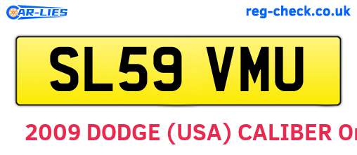 SL59VMU are the vehicle registration plates.