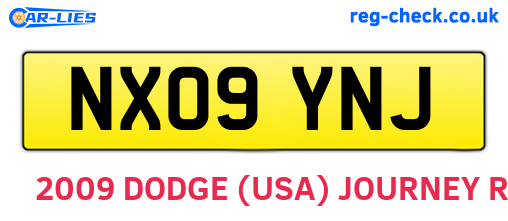 NX09YNJ are the vehicle registration plates.