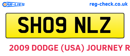 SH09NLZ are the vehicle registration plates.