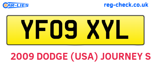 YF09XYL are the vehicle registration plates.