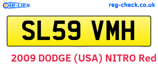 SL59VMH are the vehicle registration plates.
