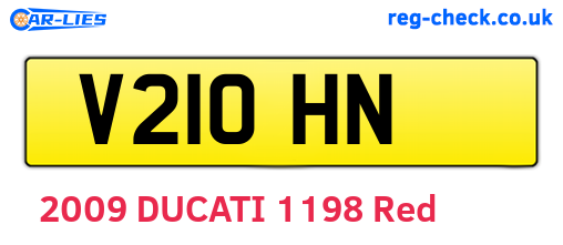V21OHN are the vehicle registration plates.