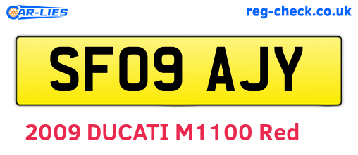 SF09AJY are the vehicle registration plates.