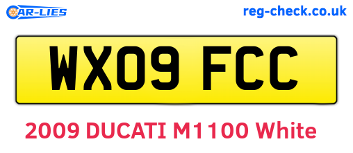 WX09FCC are the vehicle registration plates.
