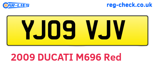 YJ09VJV are the vehicle registration plates.