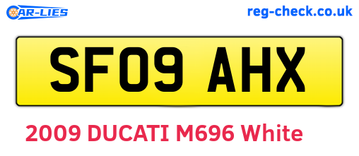 SF09AHX are the vehicle registration plates.