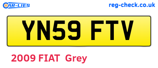 YN59FTV are the vehicle registration plates.