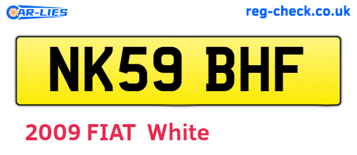 NK59BHF are the vehicle registration plates.