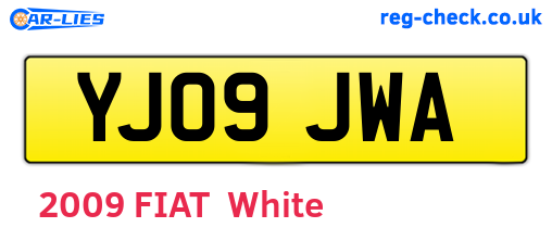 YJ09JWA are the vehicle registration plates.