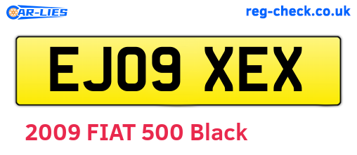 EJ09XEX are the vehicle registration plates.