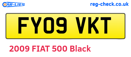 FY09VKT are the vehicle registration plates.