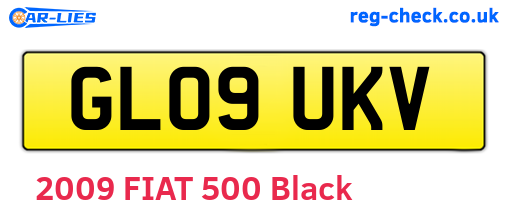 GL09UKV are the vehicle registration plates.