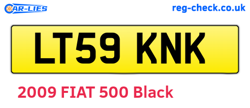 LT59KNK are the vehicle registration plates.