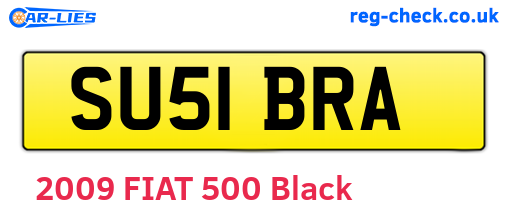 SU51BRA are the vehicle registration plates.