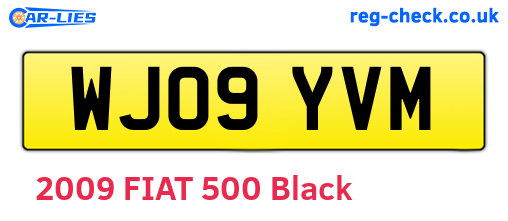 WJ09YVM are the vehicle registration plates.