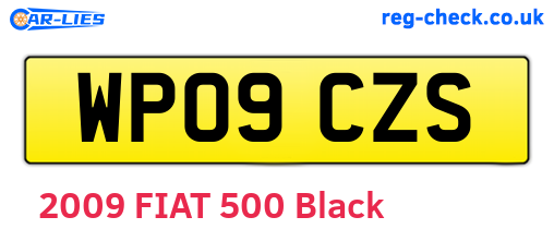 WP09CZS are the vehicle registration plates.
