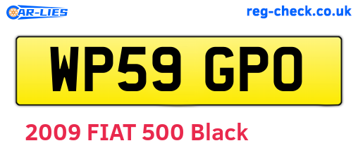WP59GPO are the vehicle registration plates.