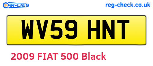 WV59HNT are the vehicle registration plates.
