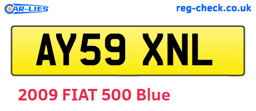 AY59XNL are the vehicle registration plates.