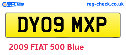 DY09MXP are the vehicle registration plates.