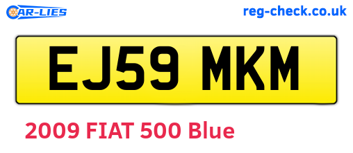 EJ59MKM are the vehicle registration plates.
