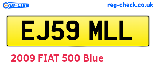 EJ59MLL are the vehicle registration plates.