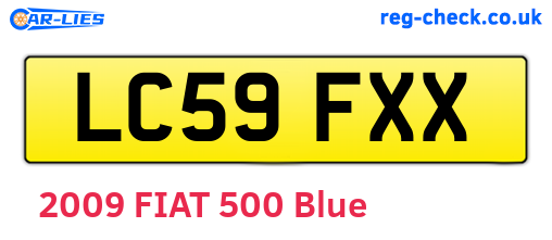 LC59FXX are the vehicle registration plates.