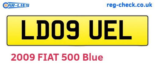 LD09UEL are the vehicle registration plates.