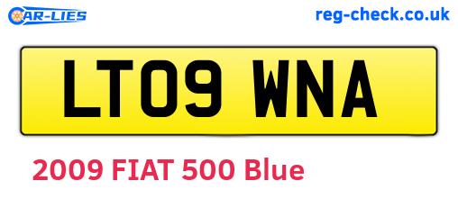 LT09WNA are the vehicle registration plates.