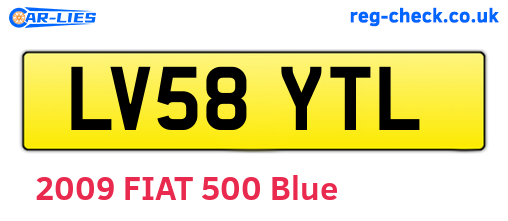 LV58YTL are the vehicle registration plates.