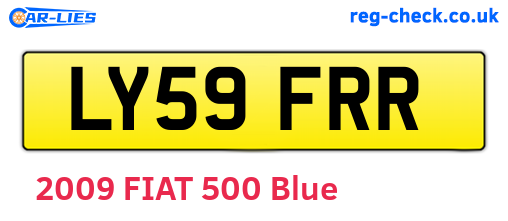 LY59FRR are the vehicle registration plates.