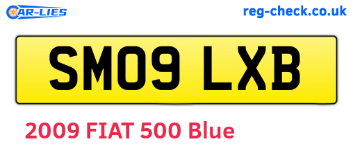 SM09LXB are the vehicle registration plates.