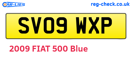 SV09WXP are the vehicle registration plates.