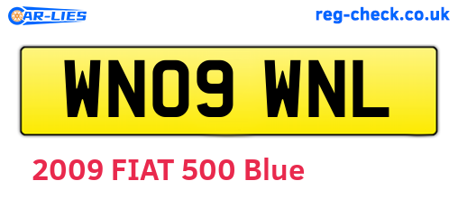WN09WNL are the vehicle registration plates.