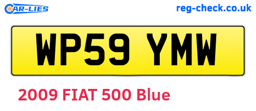 WP59YMW are the vehicle registration plates.