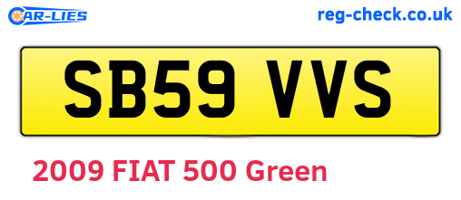 SB59VVS are the vehicle registration plates.