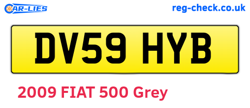 DV59HYB are the vehicle registration plates.