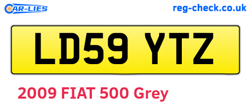 LD59YTZ are the vehicle registration plates.