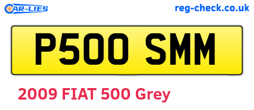 P500SMM are the vehicle registration plates.