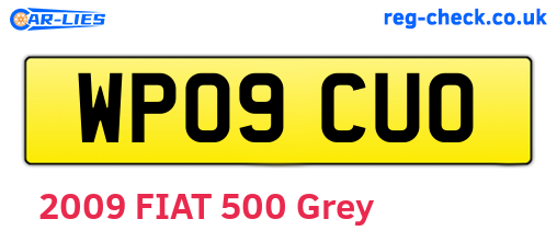 WP09CUO are the vehicle registration plates.