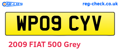 WP09CYV are the vehicle registration plates.