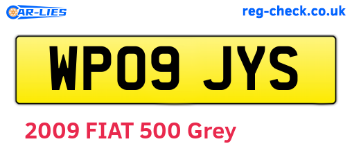 WP09JYS are the vehicle registration plates.
