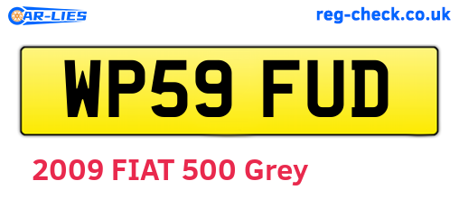 WP59FUD are the vehicle registration plates.