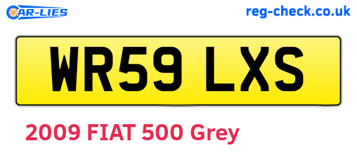 WR59LXS are the vehicle registration plates.