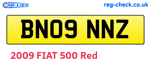 BN09NNZ are the vehicle registration plates.