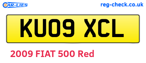 KU09XCL are the vehicle registration plates.