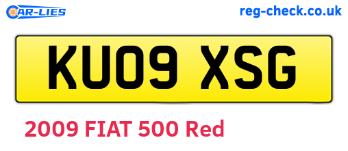 KU09XSG are the vehicle registration plates.