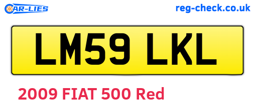 LM59LKL are the vehicle registration plates.