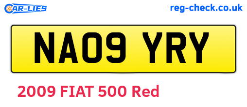 NA09YRY are the vehicle registration plates.